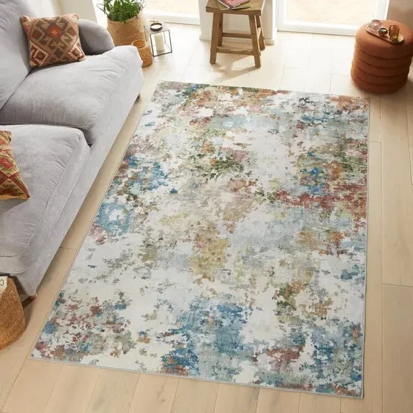 Liberty Abstract Washable Rug - Abstract Palette, Polyester product