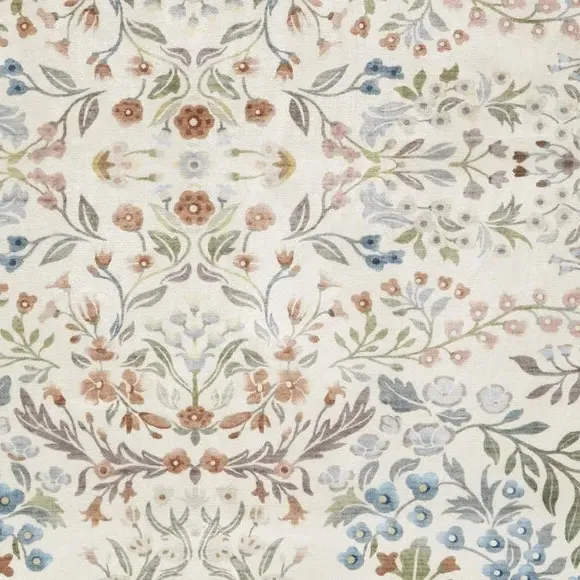 Liberty Botanical Scalloped Washable Rug - Multicoloured, Polyester alternate view