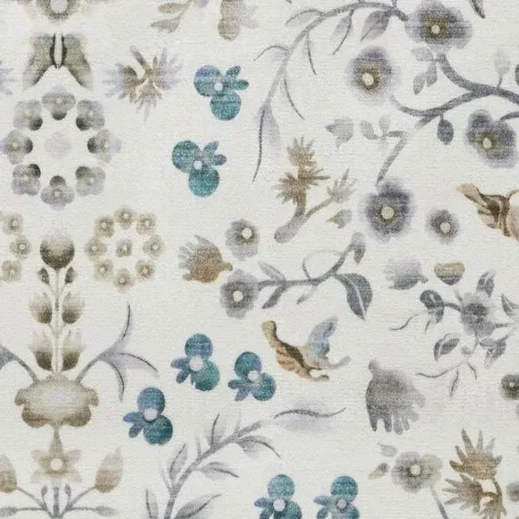 Liberty Scalloped Washable Rug - Antique Ivory alternate view