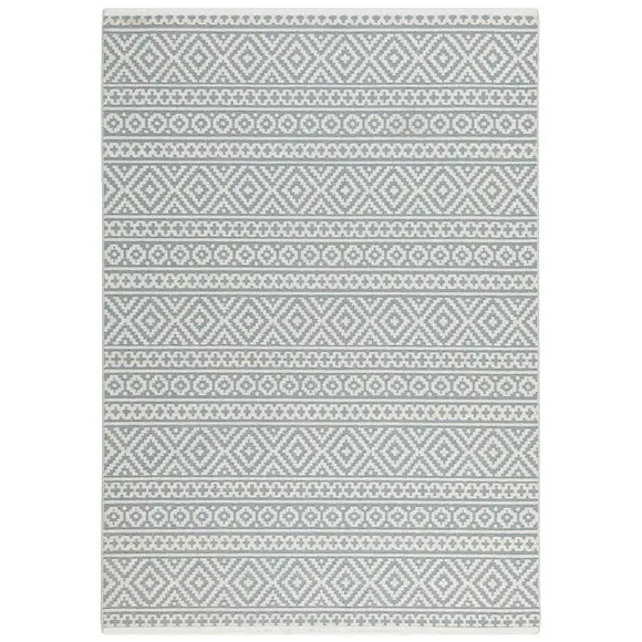 Traditional Indoor Outdoor Rug - Blue by Dunelm, image 3