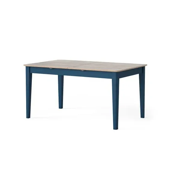 4-6 Seater Extendable Dining Table - Navy, Oak alternate view