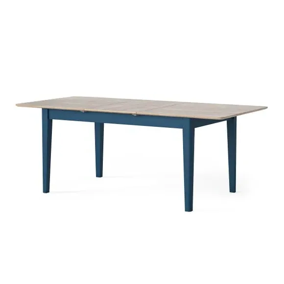 4-6 Seater Extendable Dining Table - Navy, Oak by Dunelm, image 3