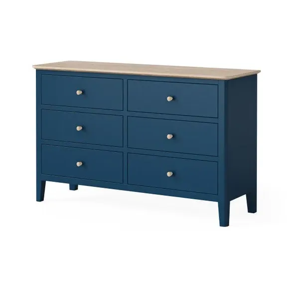 6 Drawer Chest - Navy, Pine alternate view