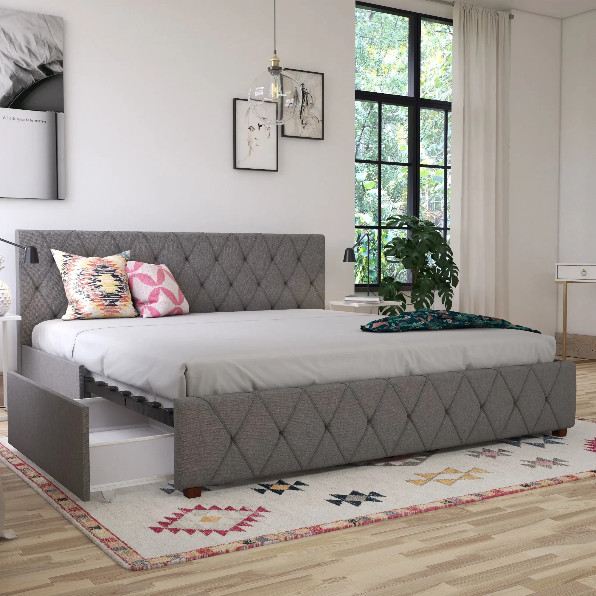 cosmo-elizabeth-linen-bed-grey image