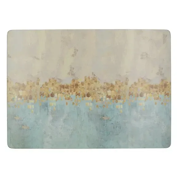Reflections Set of 4 Cork Placemats - Gold product