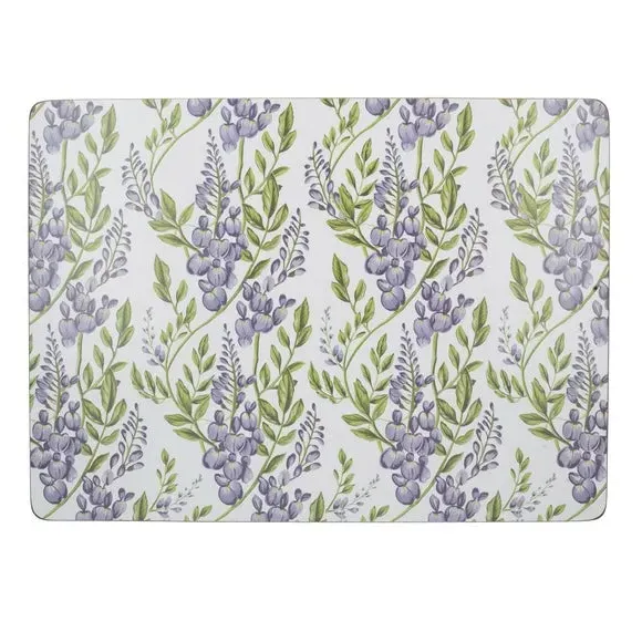 Wisteria Set of 4 Placemats - White, Cork alternate view