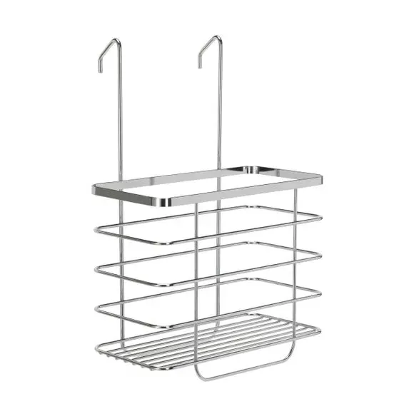 Croydex Hook Over Shower Screen Caddy - Silver, Chrome alternate view