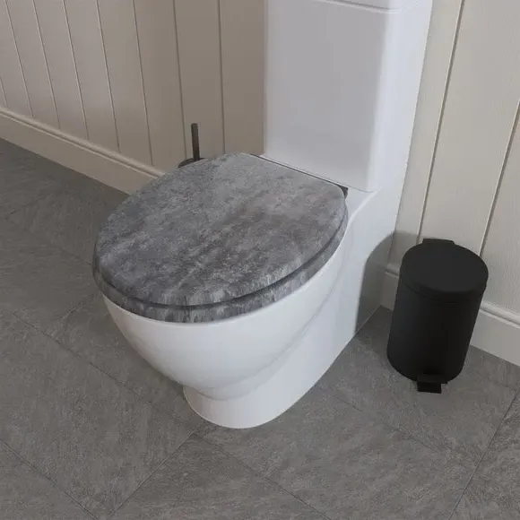 Kirkstone Oval Toilet Seat Soft Close - Grey product