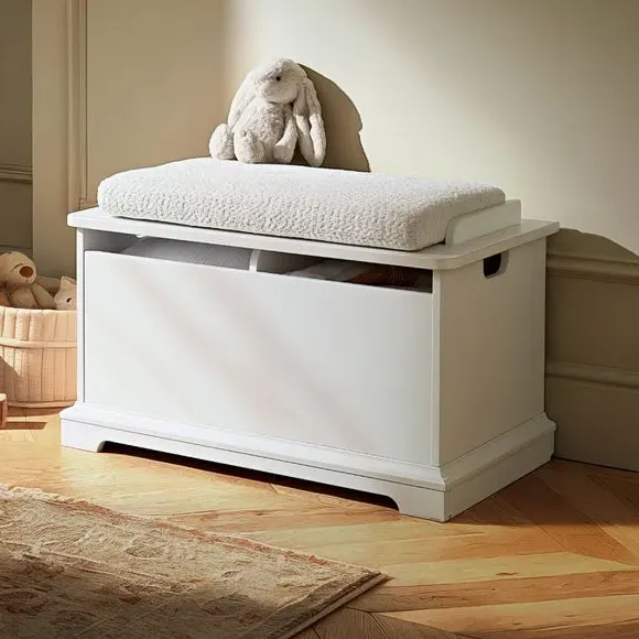 Beaumont Storage Box with Cushion - White product