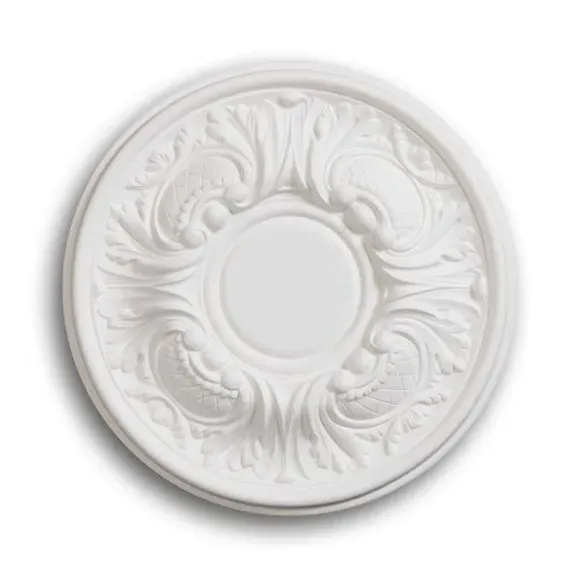 Decoflair 4-Inch Ornate Ceiling Rose - White alternate view