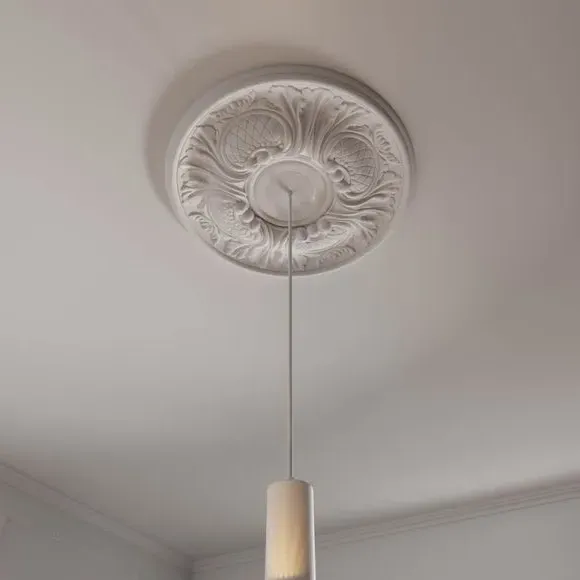 Decoflair 4-Inch Ornate Ceiling Rose - White product