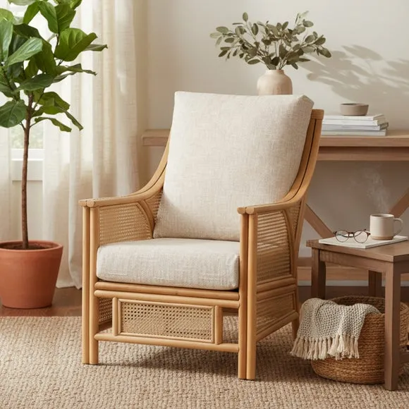 Chester Rattan Armchair - Cream product