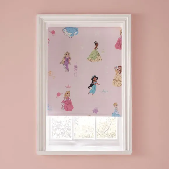 Blackout Roller Blind with Print - Pink alternate view