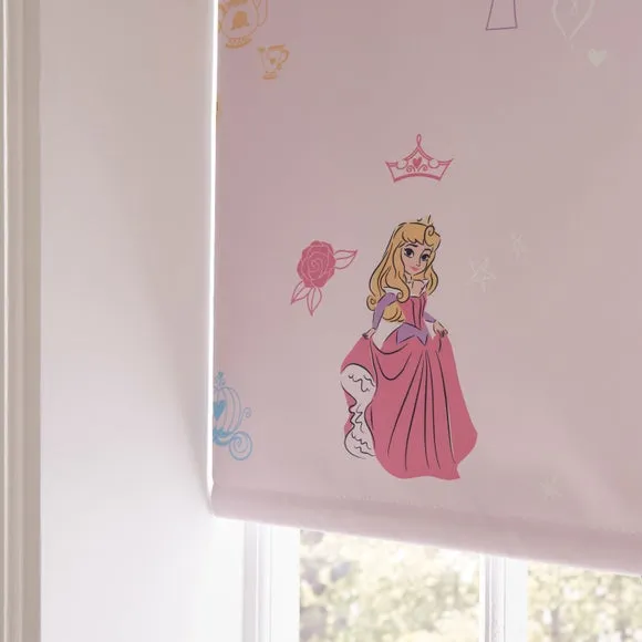 Blackout Roller Blind with Print - Pink by Dunelm, image 4