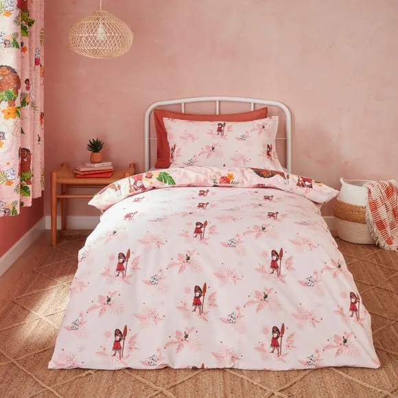 Moana Duvet Cover & Pillowcase Set - Coral Orange alternate view
