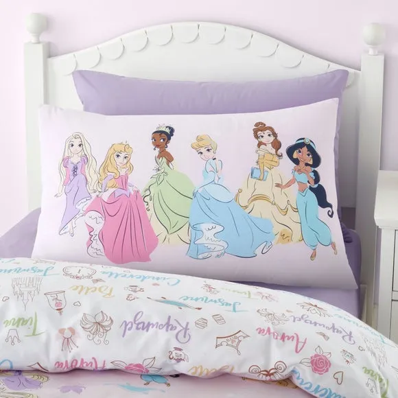 Princesses Duvet Cover and Pillowcase Set - Pink, Polycotton alternate view