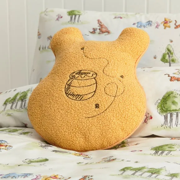 Winnie the Pooh Face Cushion - Yellow alternate view