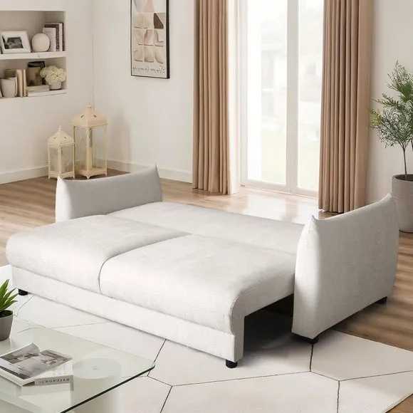 Bronte 2-Seater Sofa Bed - Ivory alternate view