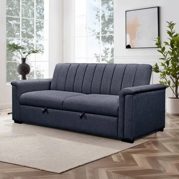 Charlotte Chenille 2 Seater Sofa Bed - Navy product