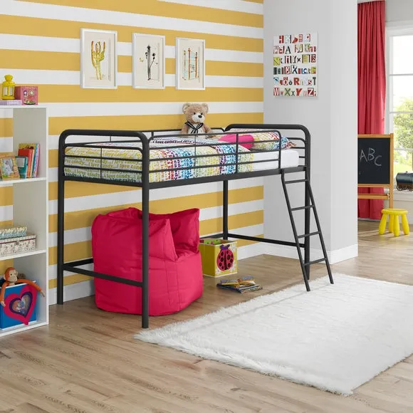 Home Midsleeper Bunk Bed Frame - Black, Metal product
