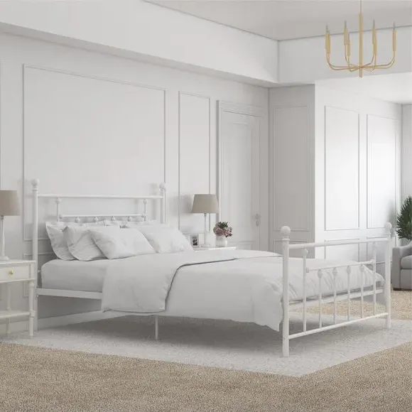Manila Metal Bed Frame - White product