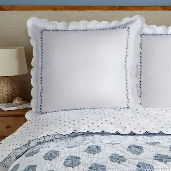 Continental Square Pillowcase - White, Linen alternate view