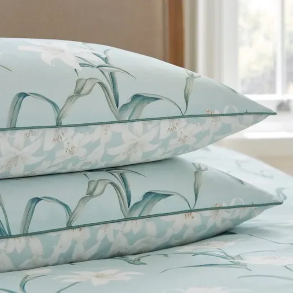 Cotton Pillowcase Pair - Seafoam, Sateen alternate view