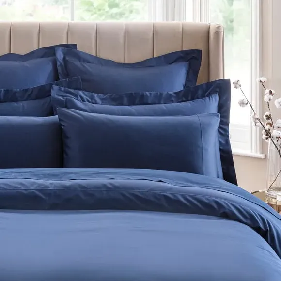Duvet Cover 300 Thread Count - Navy, Cotton alternate view