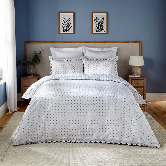 Duvet Cover Set with Pillowcase - Blue, Cotton alternate view