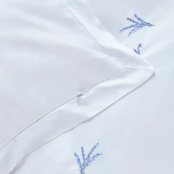 Duvet Cover Set with Pillowcase - Lavender, Cotton alternate view