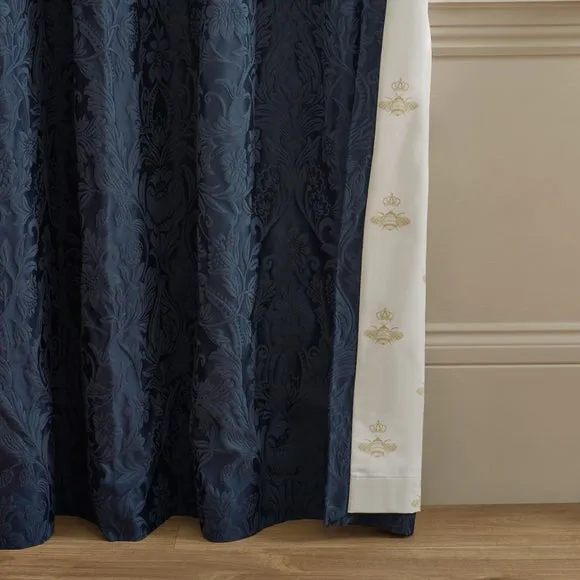 Winchester Blackout Eyelet Curtains - Navy Blue alternate view