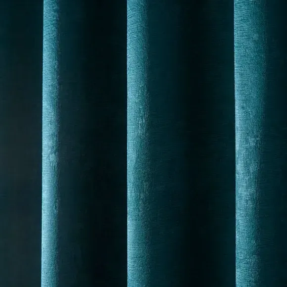 Strata Pencil Pleat Door Curtain - Forest Green, Polyester alternate view