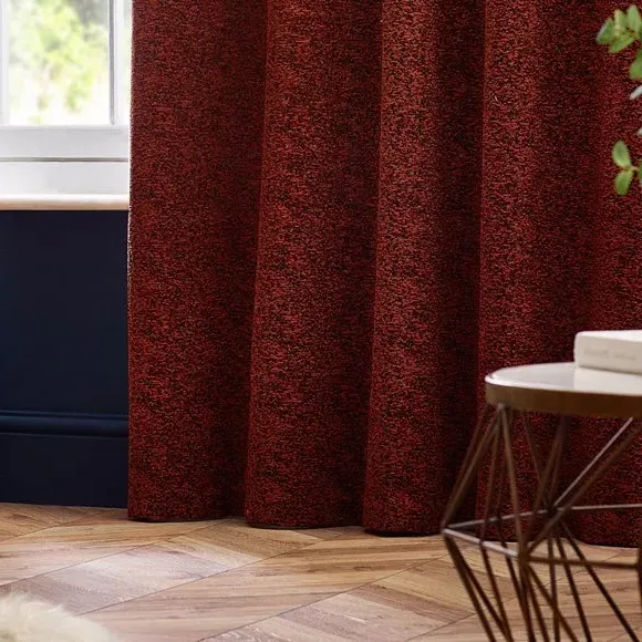 Eyelet Curtains with Room Darkening - Copper by Dunelm, image 4