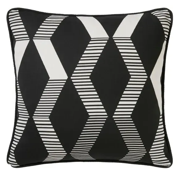 Rico Square Cushion - Black alternate view