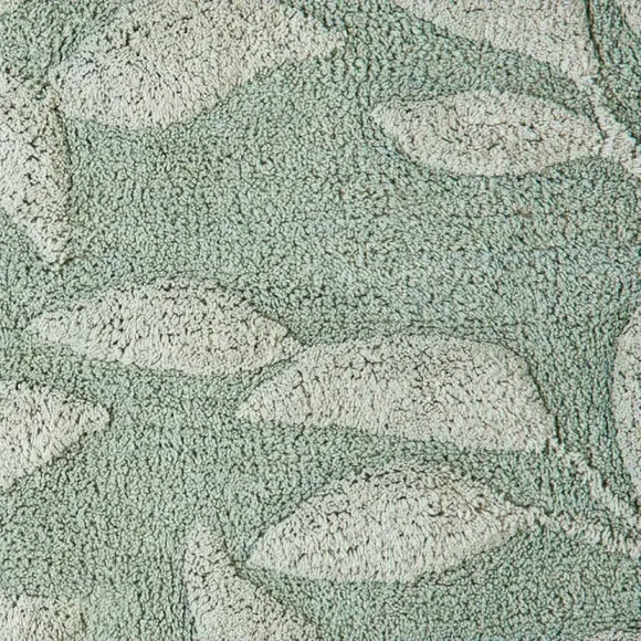 Sandringham Tufted Bath Mat with Anti-Slip - Sage Green, Cotton alternate view