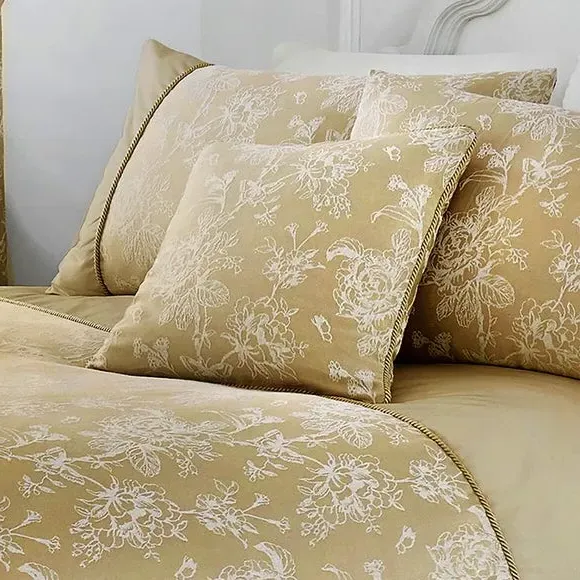 Woven Jasmine Cushion - Champagne, Cotton product