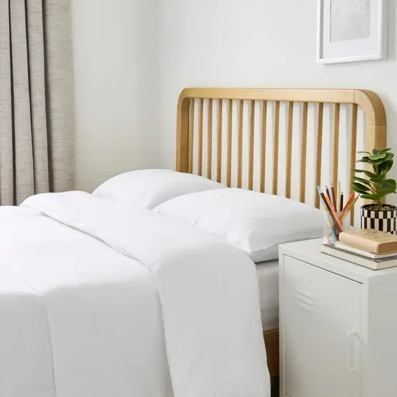 10.5 Tog Duvet and Back Sleeper Pillow Set - White, Polyester product