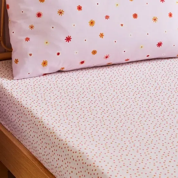 2-Pack Single Fitted Sheets - Lilac, Polycotton alternate view