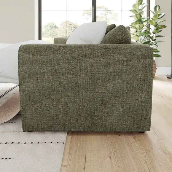 Blake 2-Seater Sofa Bed - Olive, Chenille alternate view