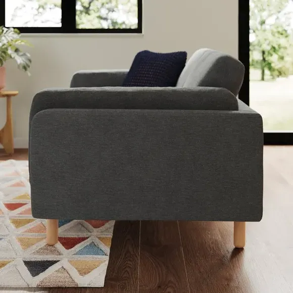 Newton Luxe 2-Seater Sofa - Graphite Grey, Chenille alternate view