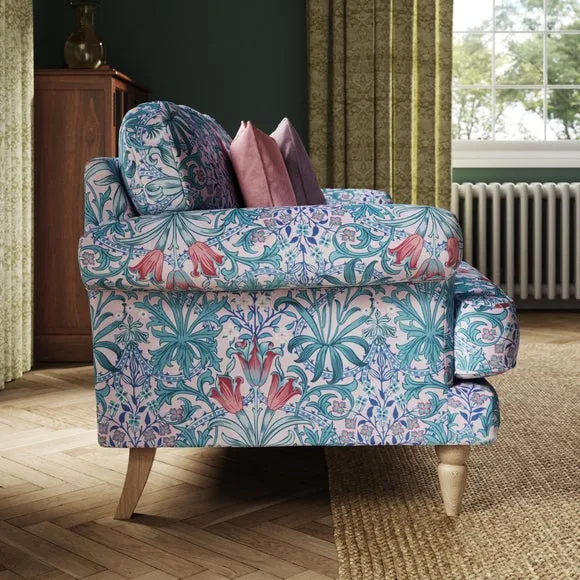 2-Seater Sofa with Scroll Arms - Peony, Velvet alternate view