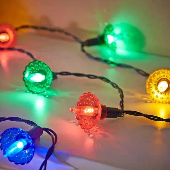 20 LED Flower String Lights - Multicolor alternate view