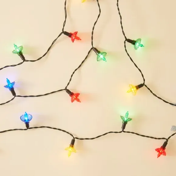 20 LED Flower String Lights - Multicolor by Dunelm, image 3