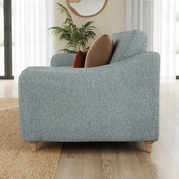 Hattie 3 Seater Sofa - Teal, Cosy Weave alternate view