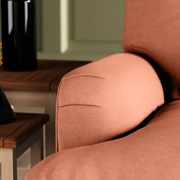 Martha 4-Seater Chesterfield Sofa - Apricot, Velvet by Dunelm, image 6