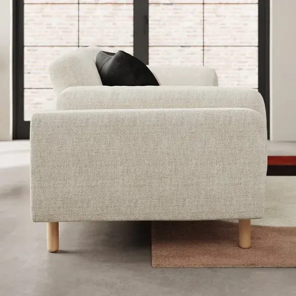 4-Seater Sofa with Chunky Weave - Natural, Fabric alternate view