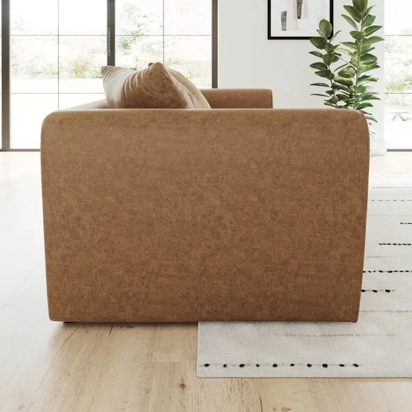 Blake Arizona 4-Seater Sofa - Tan, Faux Leather alternate view