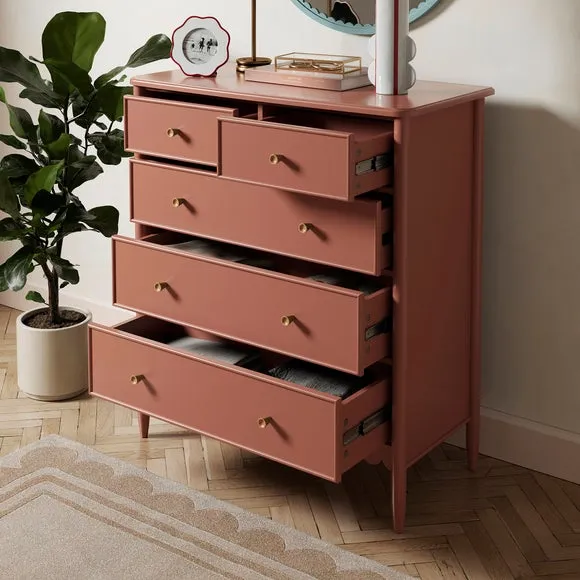 5-Drawer Chest with Soft-Close - Red Clay alternate view