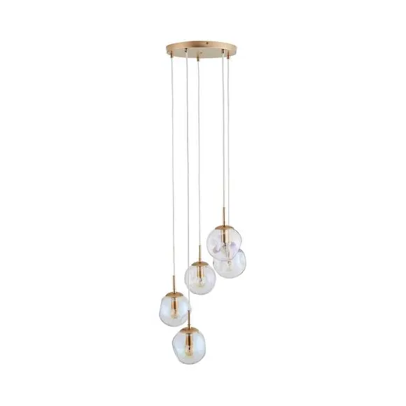Alexis 5-Light Cluster Ceiling Light - Iridescent alternate view
