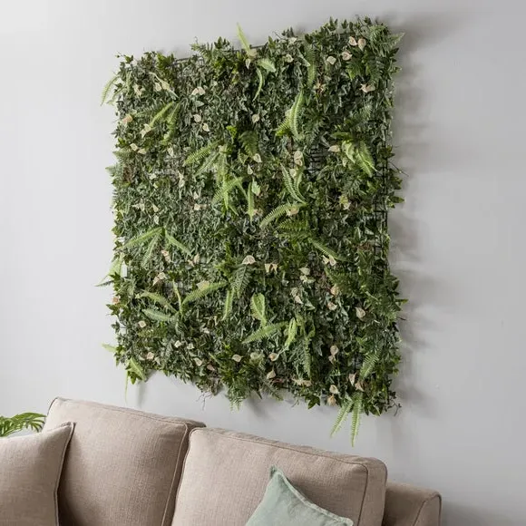 6-Pack Flower Wall Panels - Multicolor, Artificial alternate view